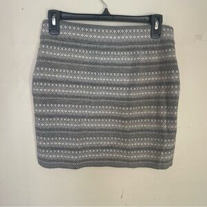 Krimson Klover skirt viscose/polyester gray/white size medium